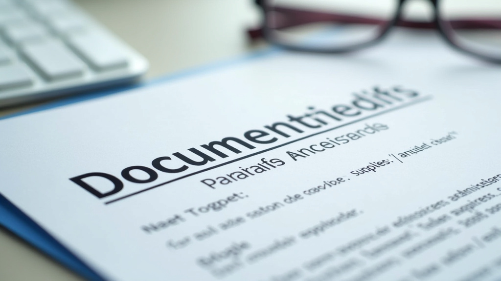 Documents administratifs pour l