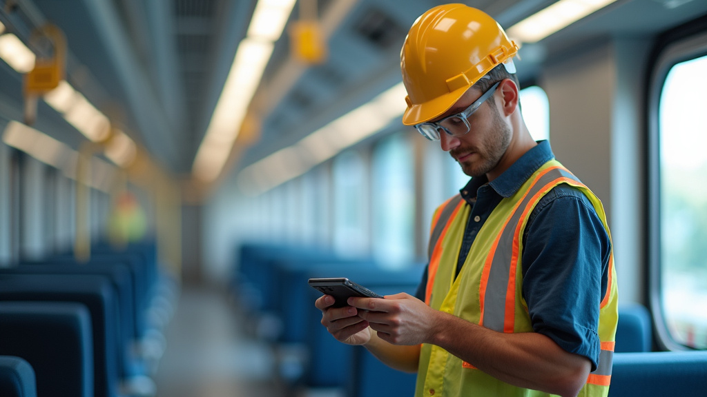 Électricien certifié IRVE en train d