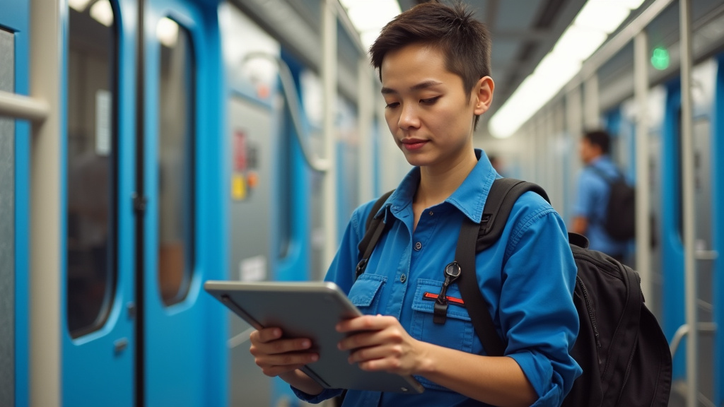 Électricien certifié IRVE en train d