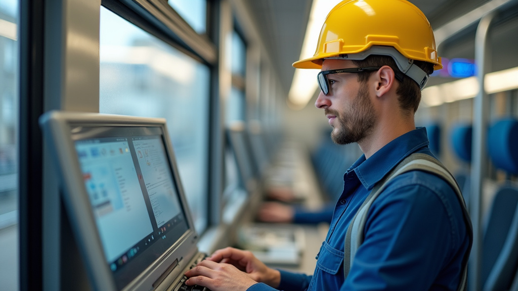 Électricien certifié IRVE en train d