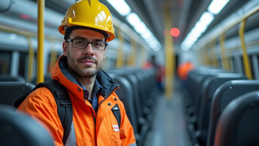 Électricien certifié IRVE en train d