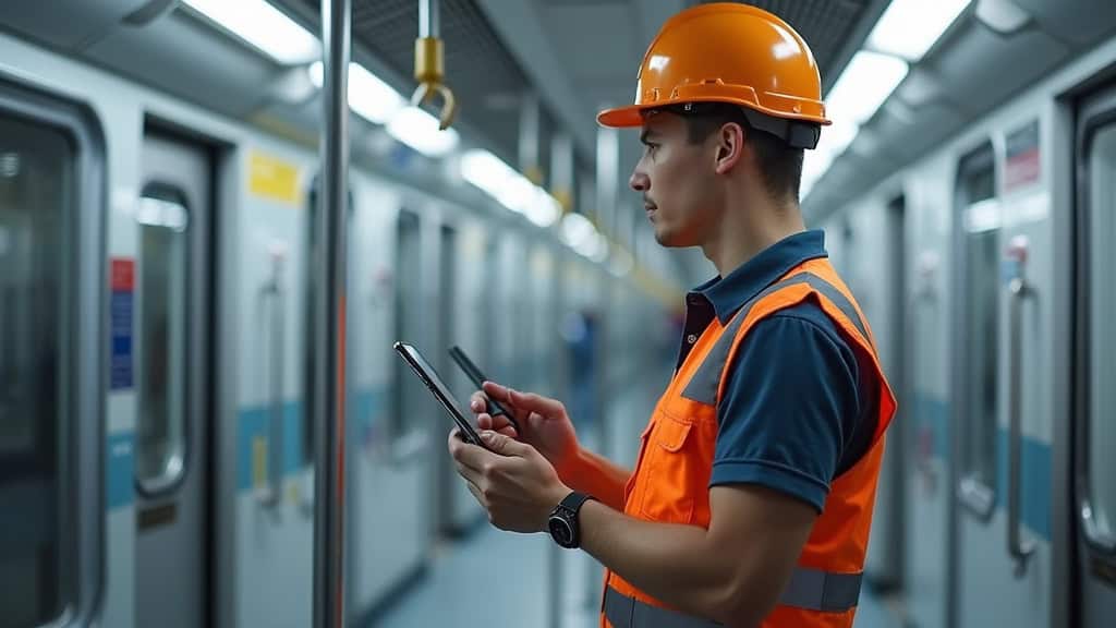Électricien certifié IRVE en train d