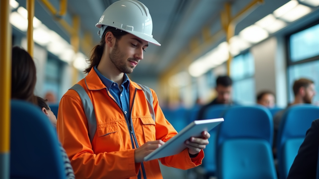 Électricien certifié IRVE en train d