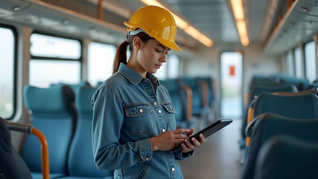 Électricien certifié IRVE en train d