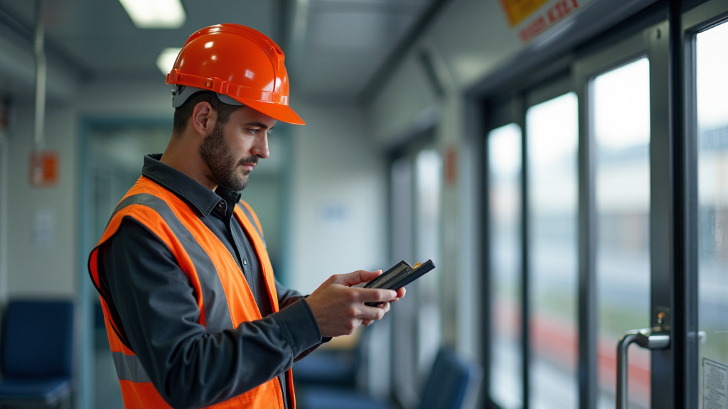 Électricien certifié IRVE en train d