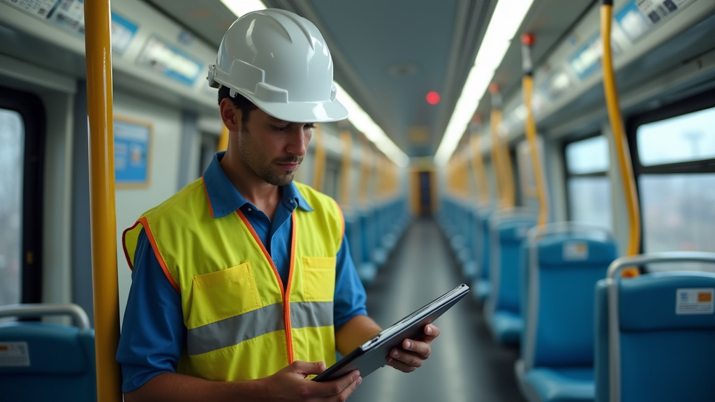 Électricien en train d