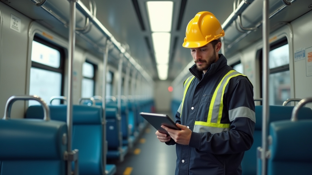 Électricien en train d