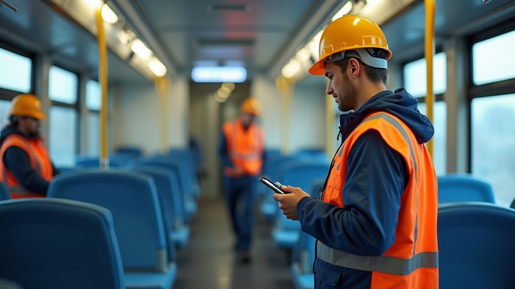 Électricien en train d