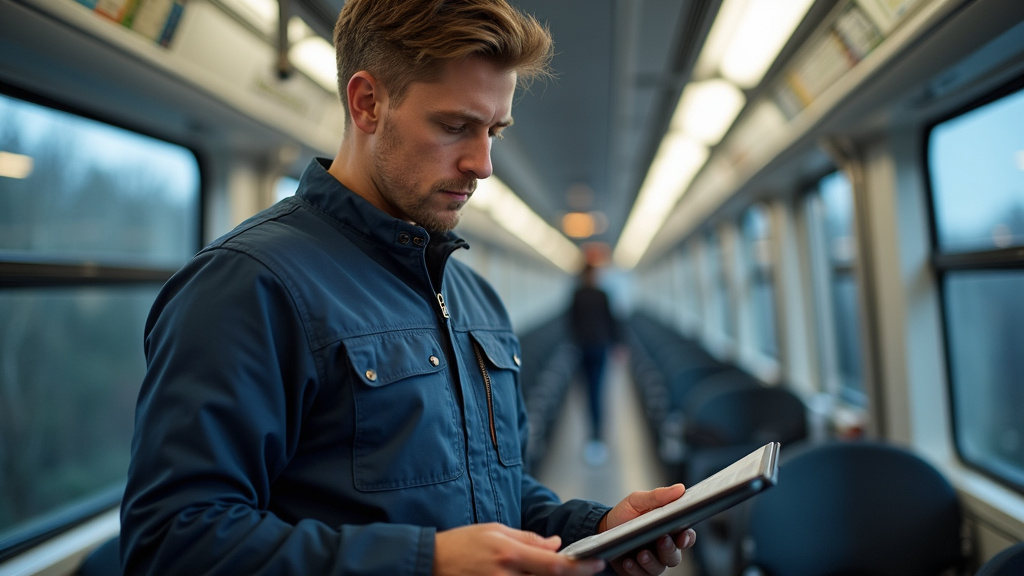 Électricien en train d