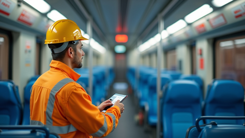 Électricien en train d