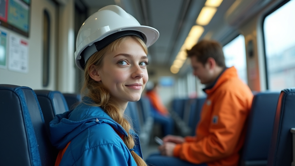 Électricien en train d