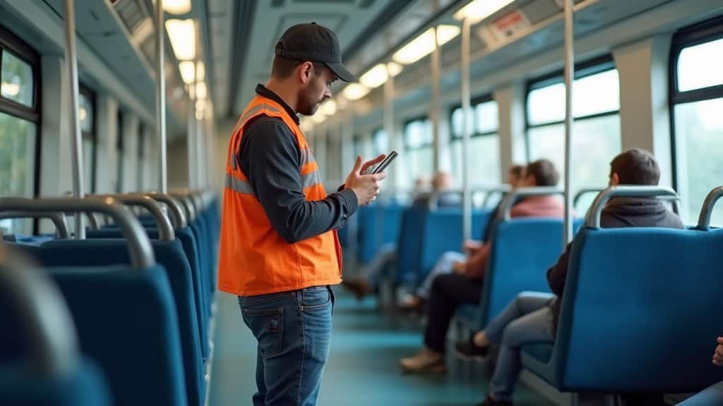 Électricien en train d