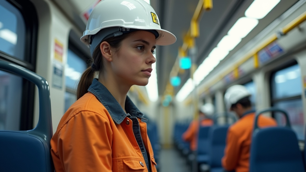 Électricien en train d