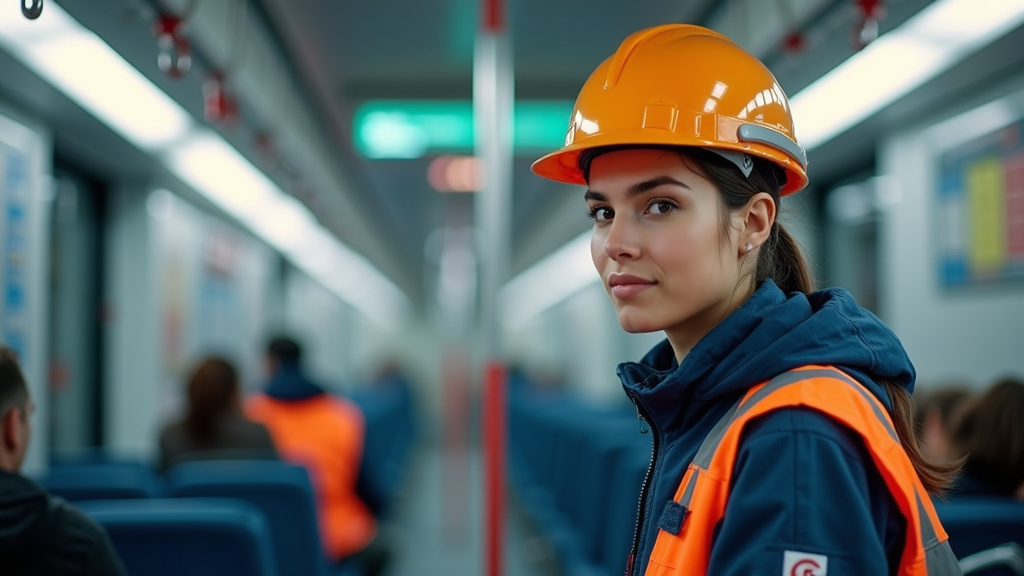 Électricien en train d