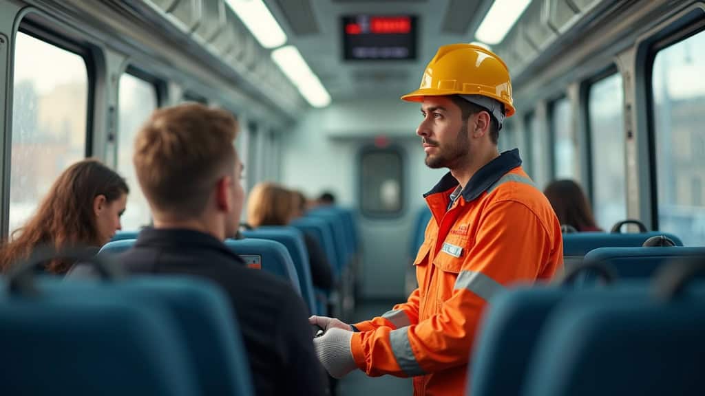 Électricien en train d