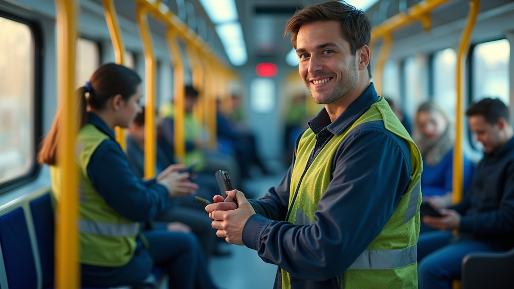 Électricien en train d