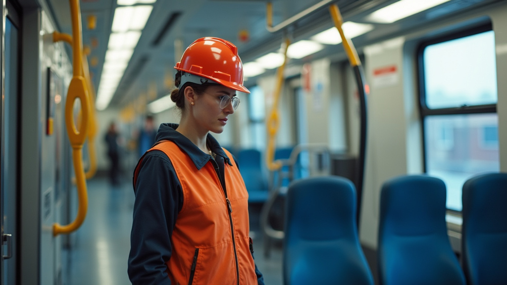 Électricien en train d