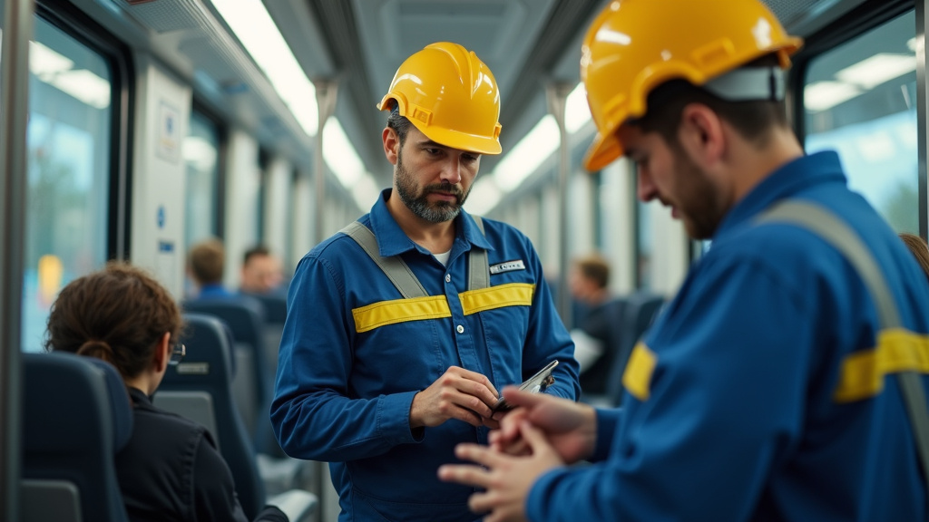 Électricien en train d