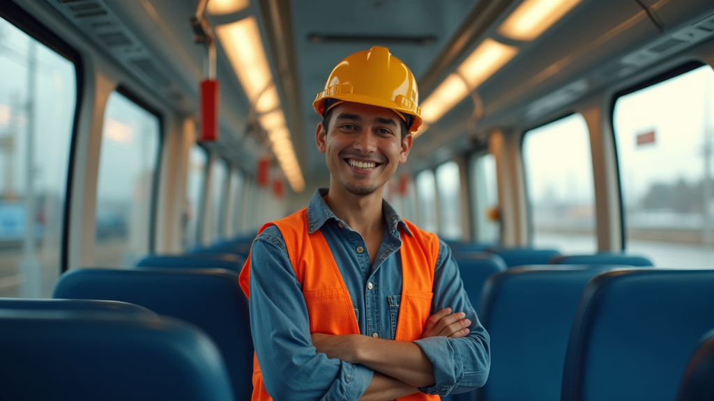 Électricien en train d