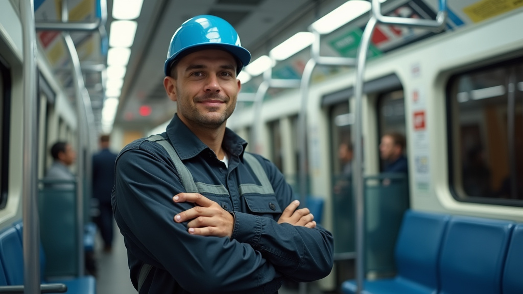 Électricien en train d