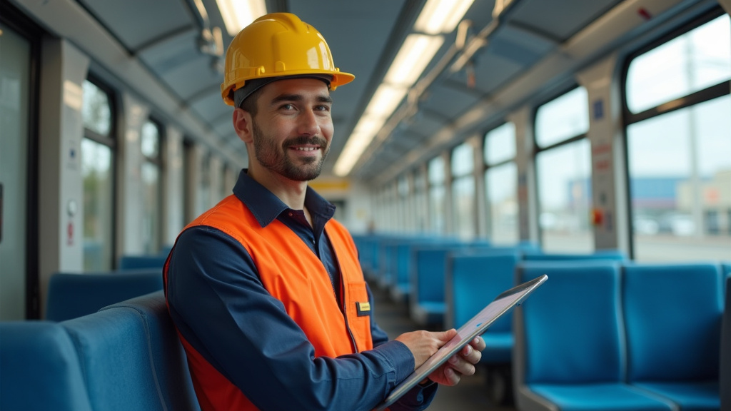 Électricien en train d