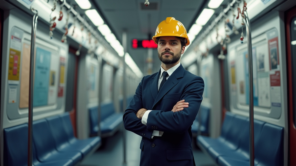 Électricien en train d