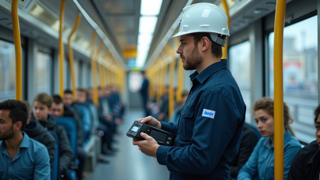 Électricien en train d