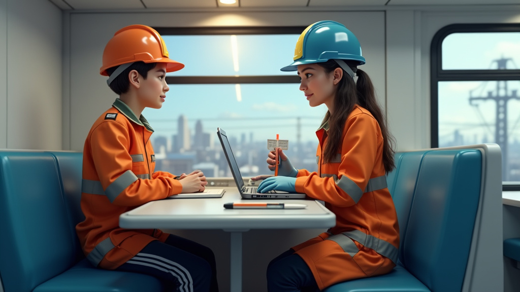 Électricien en train d