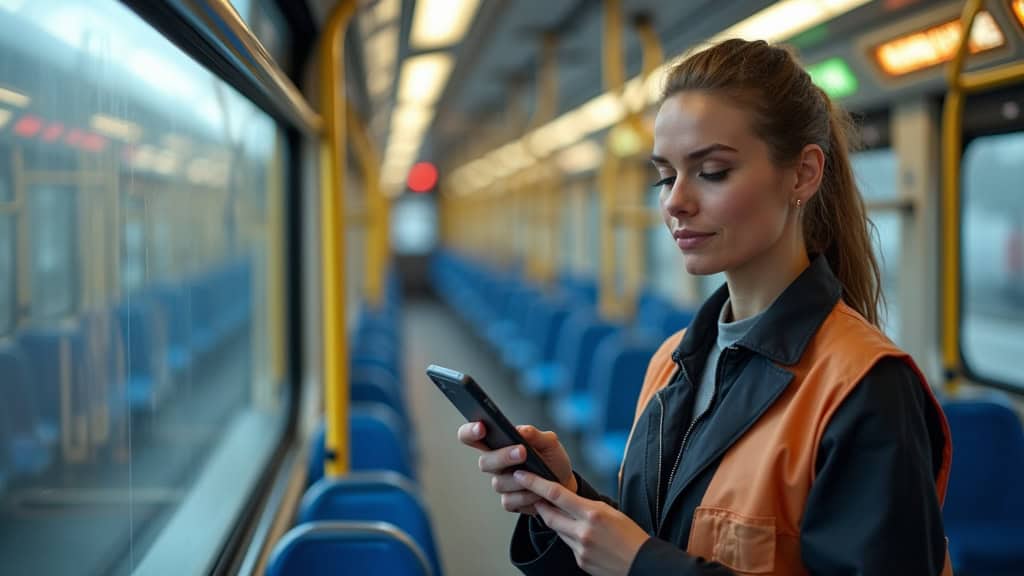 Électricien en train d