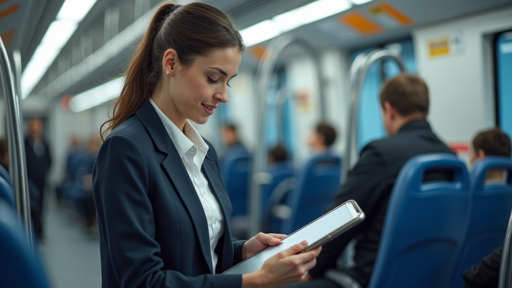 Électricien IRVE en train d