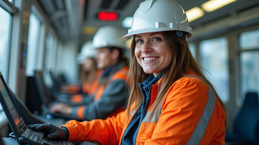 Électricien qualifié IRVE en train d