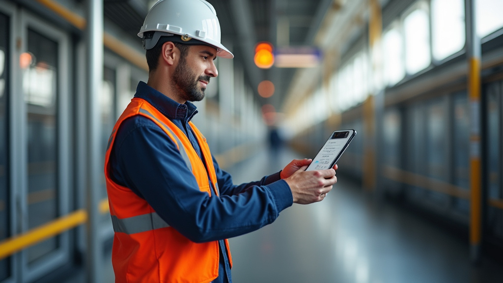 Électricien qualifié IRVE en train d