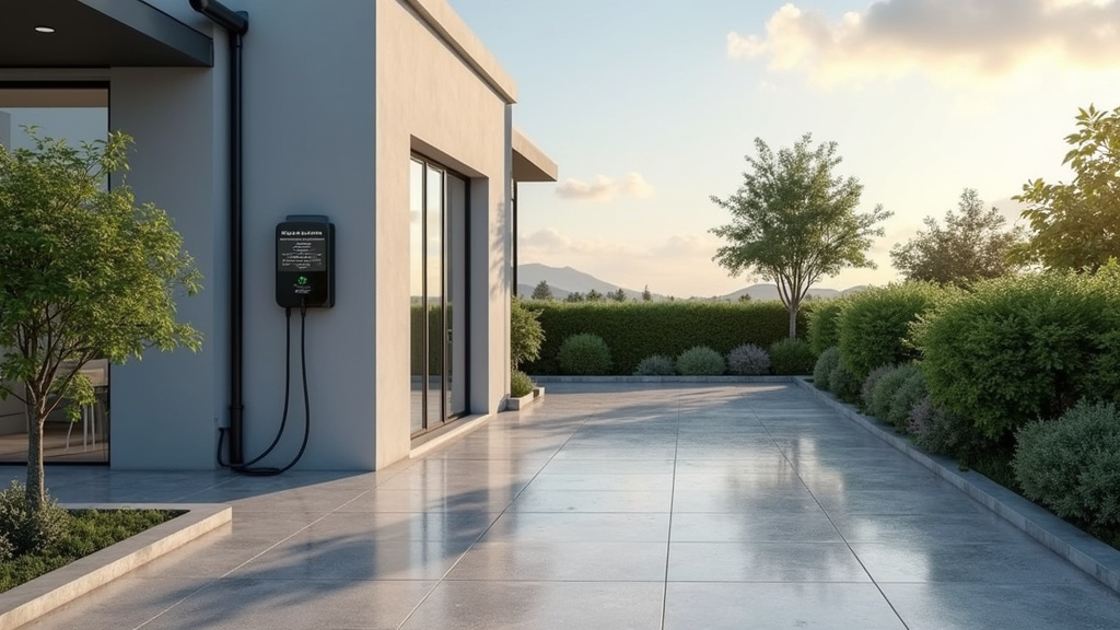 Emplacement idéal pour une borne de recharge électrique en extérieur