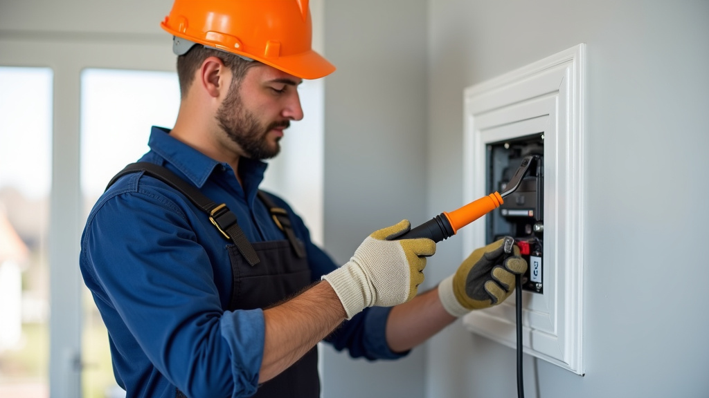 Entreprise locale installant une borne électrique à Soufflenheim