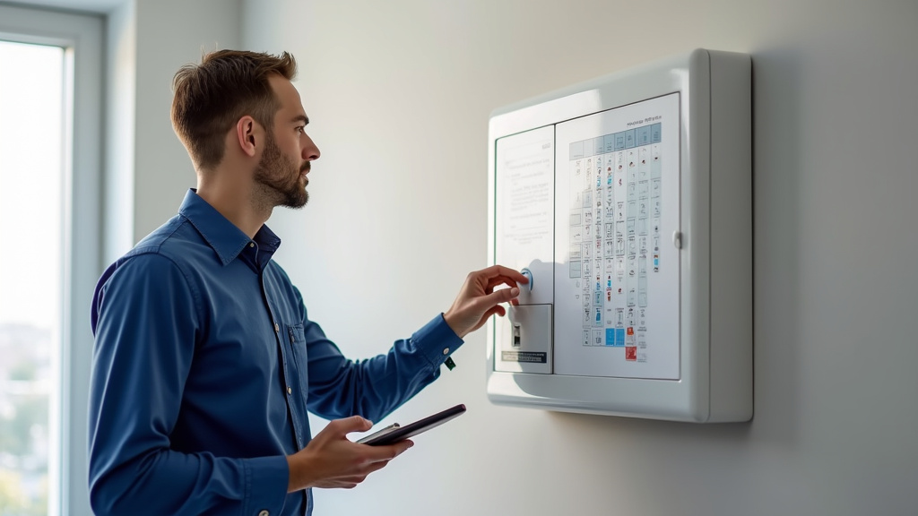 Évaluation du tableau électrique par un professionnel IRVE à Bellengreville