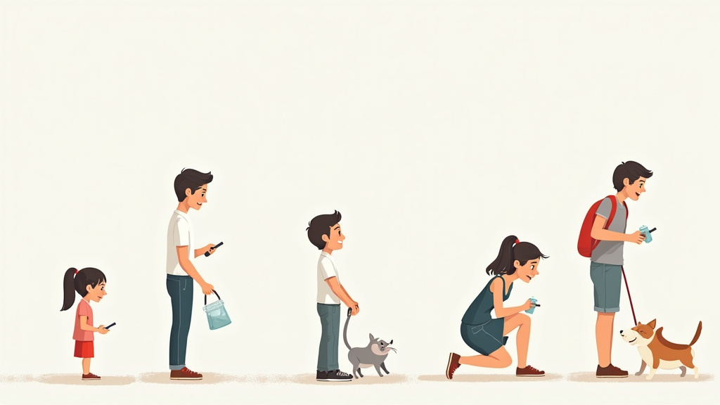 Illustration des différentes étapes d