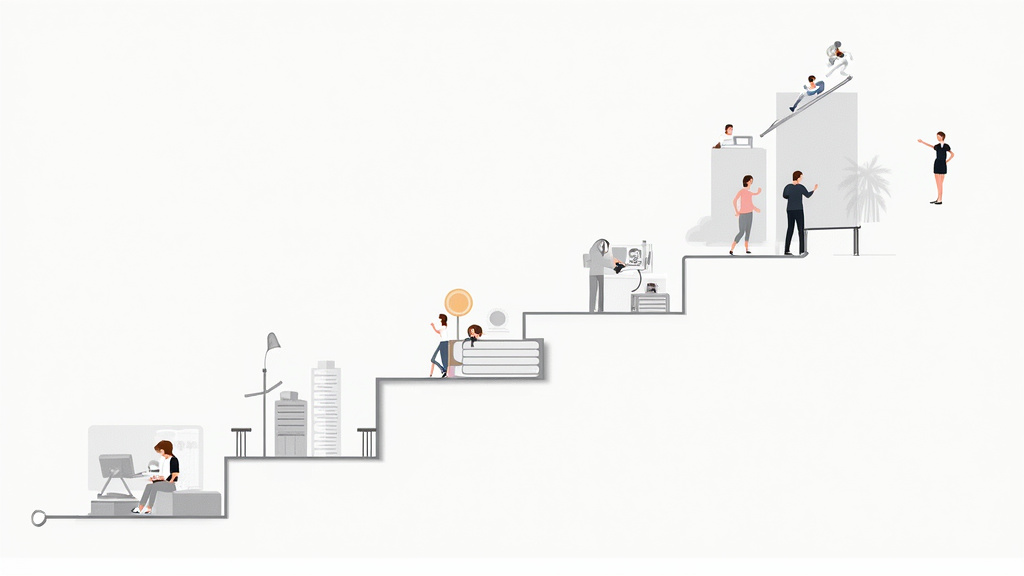 Infographie des étapes d