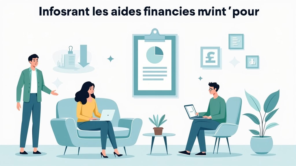 Infographie illustrant les aides financières pour l