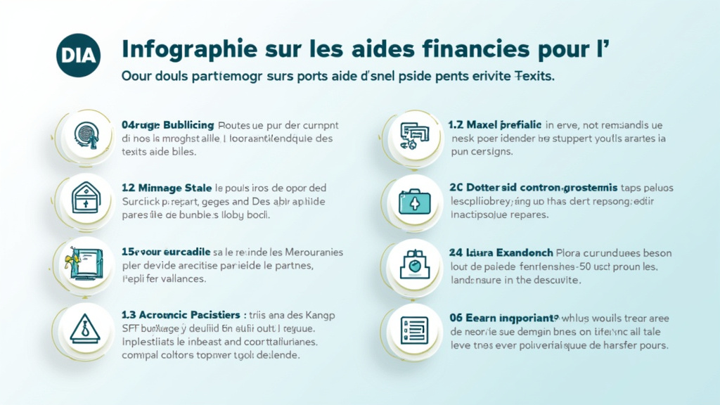 Infographie sur les aides financières pour l