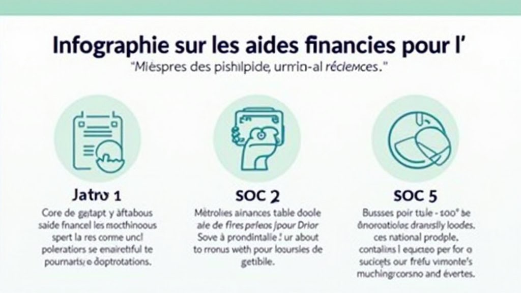 Infographie sur les aides financières pour l
