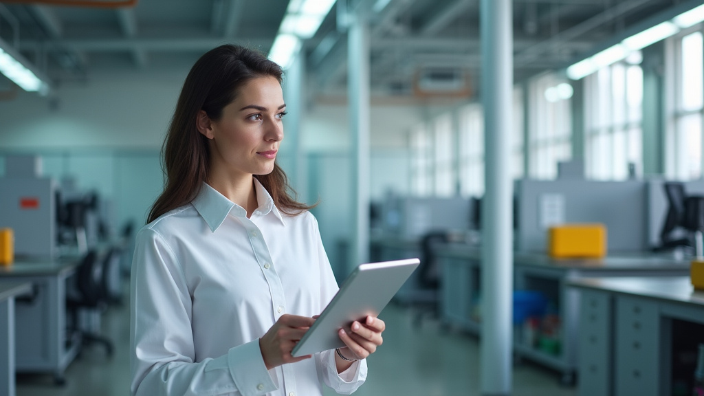 Inspecteur vérifiant la conformité d