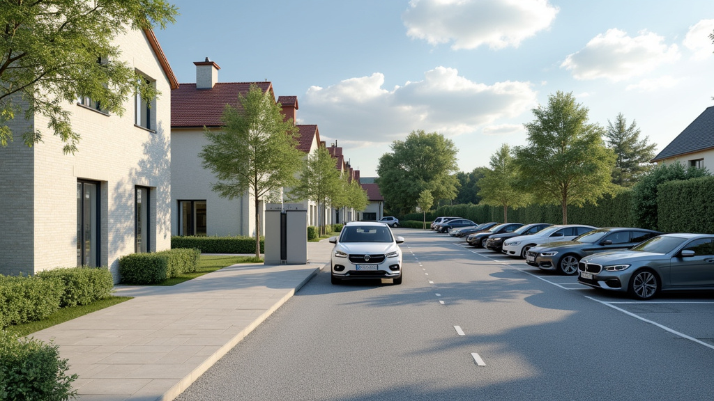 Installation de borne de recharge dans un parking de copropriété à Thouaré-sur-Loire