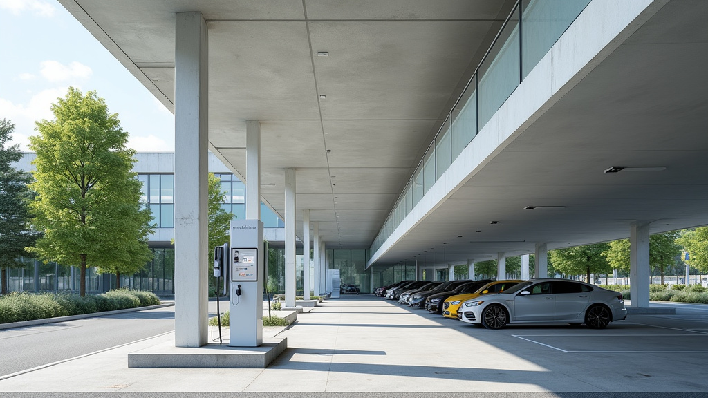 Installation de bornes de recharge dans le parking d