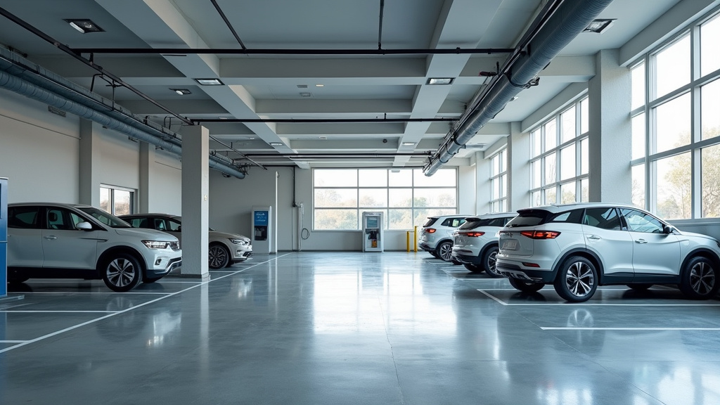 Installation de bornes de recharge pour flotte automobile dans un parking d