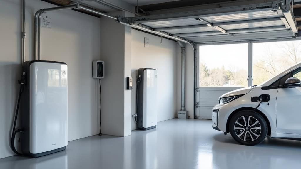 Installation d’une borne de recharge à l’intérieur d’un garage à Saint-Marcel-d’Ardèche