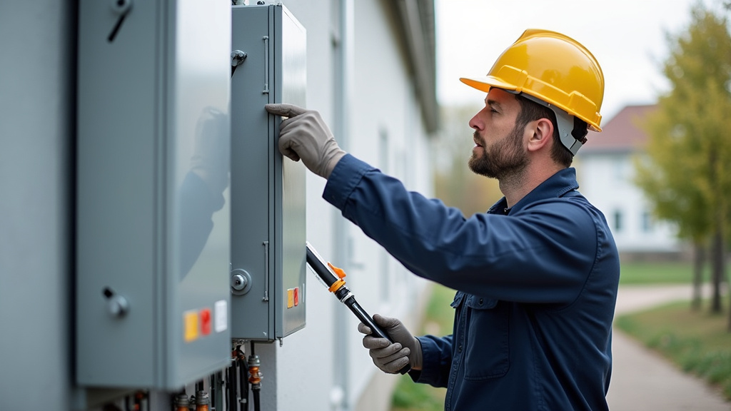 Intervention de maintenance sur une borne électrique à Tourrettes-sur-Loup
