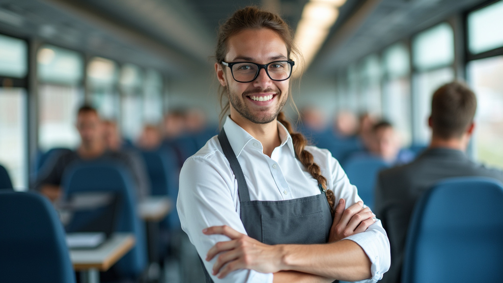 Professionnel en train d