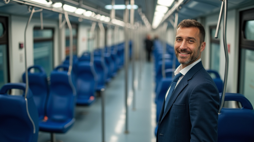 Professionnels en train d