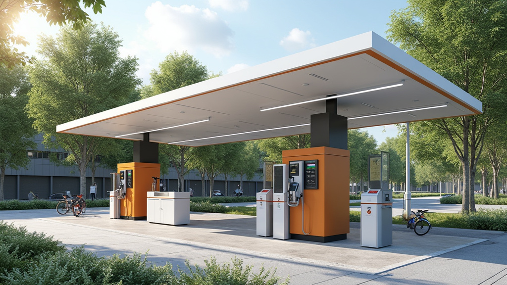 Station de recharge publique à Cuisery, place du Champ de Foire