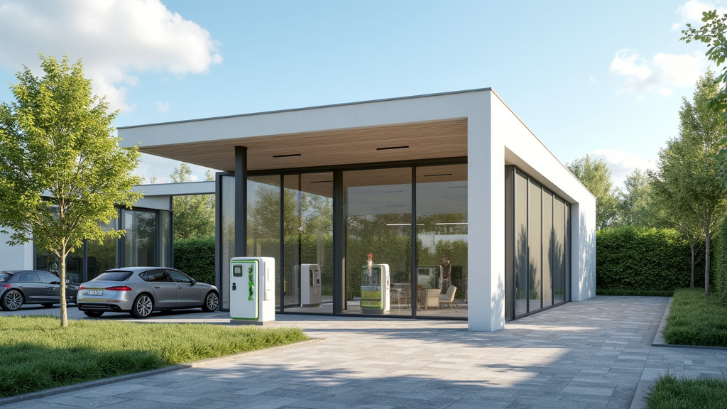 Station de recharge publique située à Molliens-Dreuil dans la Somme